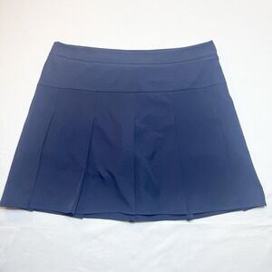 Straight Down Martina Pleated Skort Womens XL Navy Blue Golf Tennis Pickleball